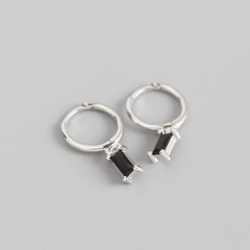 Doroty – Color Zircon Drop Huggie Earrings