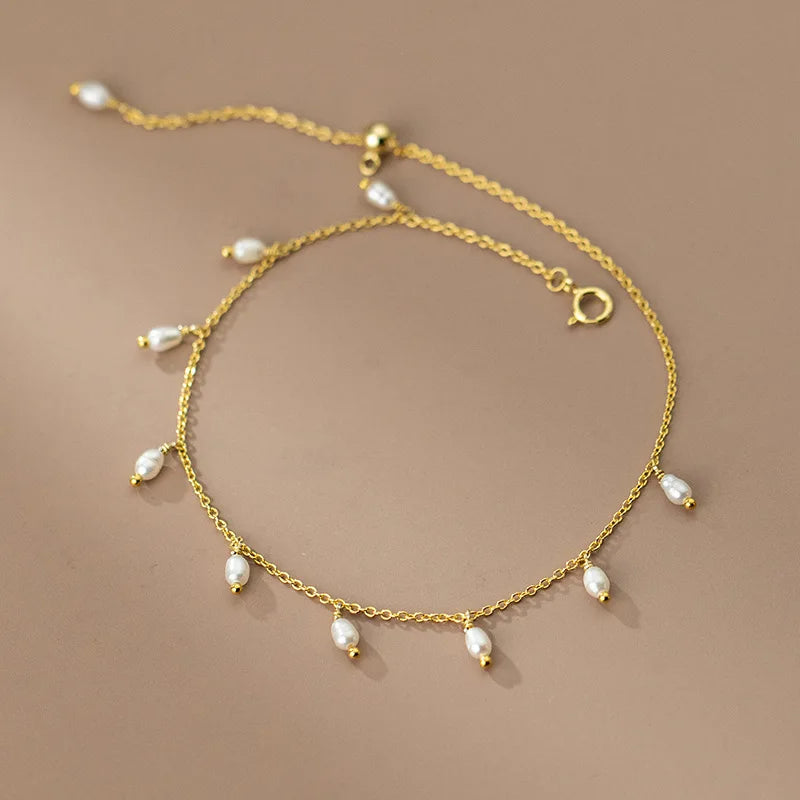 Lina – Freshwater Pearl Anklet