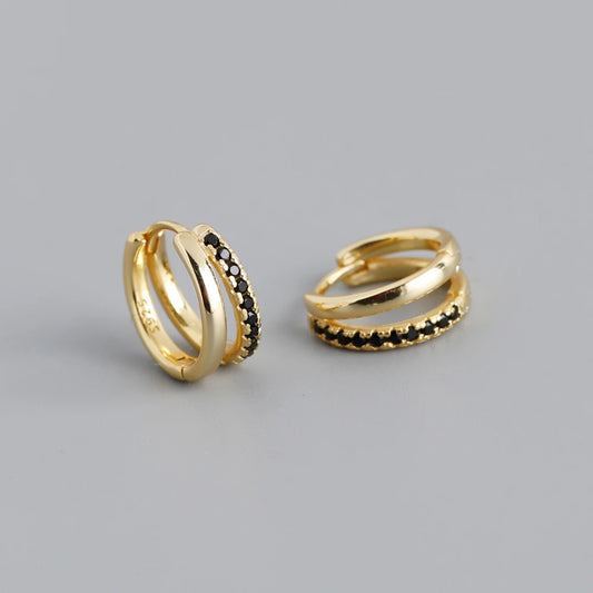 Vesì – Zircon Huggie Earrings