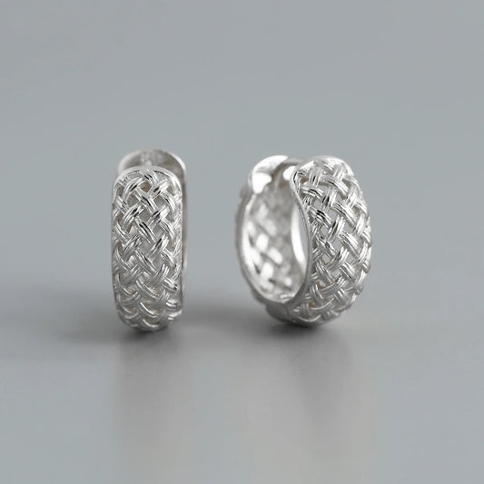 Silvie – Textured Hoop Earrings